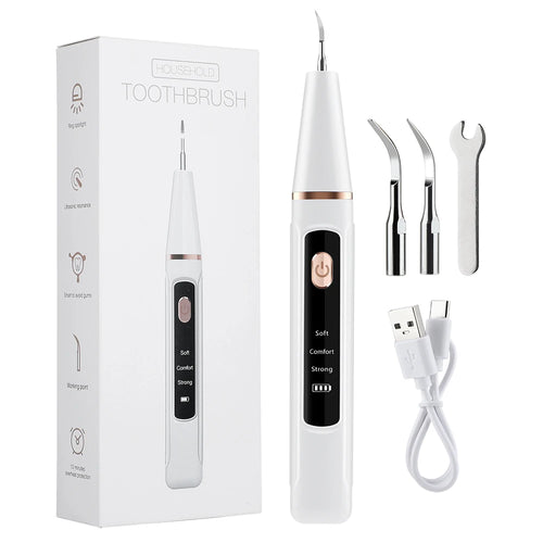 Ultrasonic Teeth Tartar Cleaner Dental Scaler Electric Teeth Cleaner Teeth Whitening Stain Calculus Plaque Remove Tartar Scraper